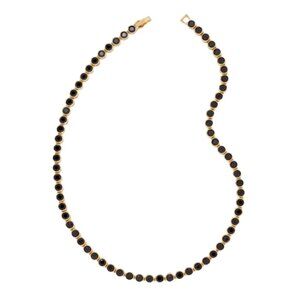 ✨New✨ Kendra Scott Carmen Tennis Necklace in Gold Black Spinel